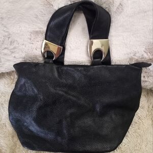 Paola Lungo Vintage 70s Italian Soft Pebbled Leather Bohemian Moto Luxury Purse